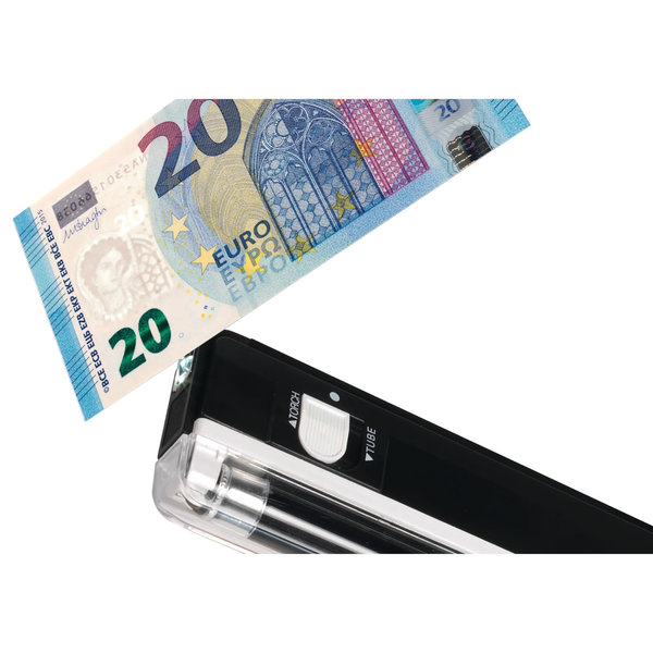 Valsgelddetector | 40H | Draagbaar (Batterijen) | UV-Detectie (Enkele Lamp) | 160x56x22(h)mm