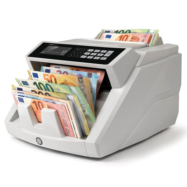 Biljettelmachine | 2465-S | 1000/min. | Invoer 300 / Opvang 220 Biljetten | Valsgelddetectie (ECB-Gecertificeerd) | 261x311x195(h)mm