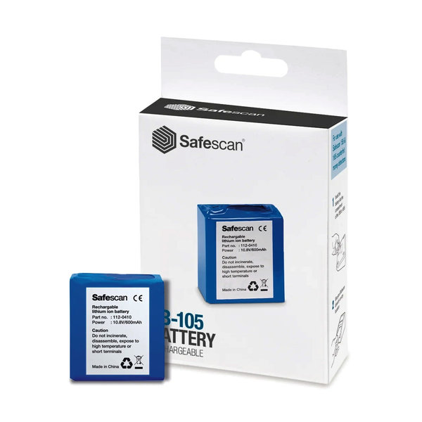Oplaadbare Accu | Safescan Valsgelddetectoren | 30 Uur