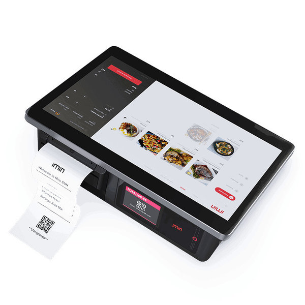 Kassa | D1 | Touchscreen | 10.1"/2.4" Displays | Bonprinter 58mm | 250x168x81(h)mm