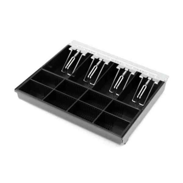 Inzetbak | Reda Kassaladen HP-123 | 8 Muntvakken + 4 Biljetvakken | Muntbak Uitneembaar | 359x326x64(h)mm