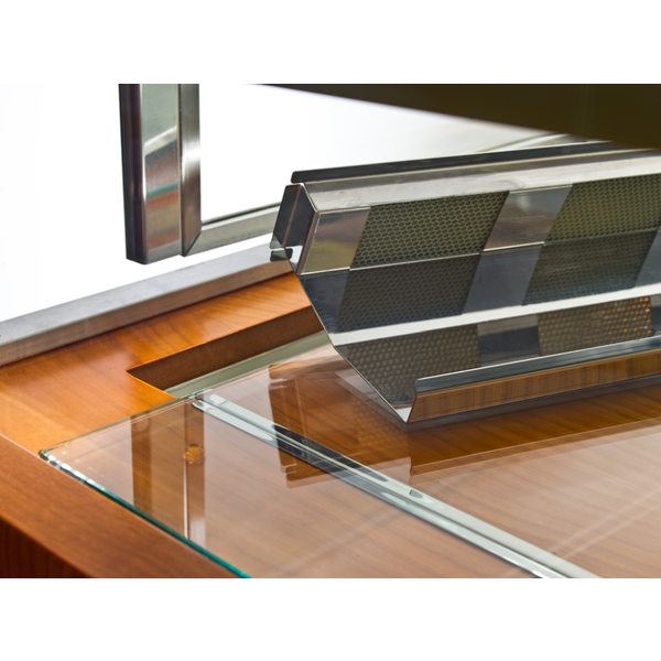 Koelvitrine | Hout-look | +4°C/+15°C | 4 Niveaus | 700x865x1360(h)mm