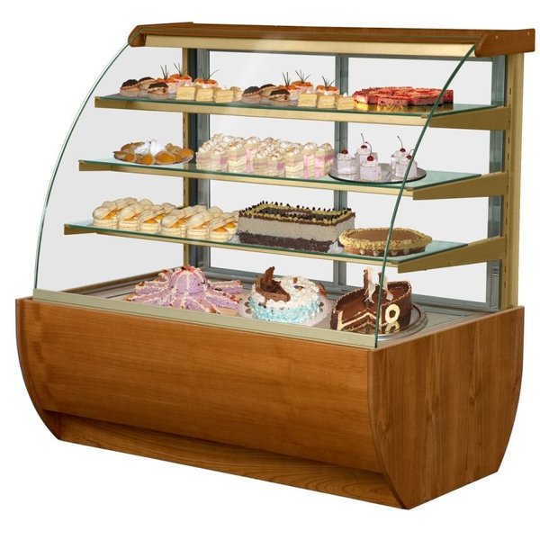 Koelvitrine | Hout-look | +4°C/+15°C | 4 Niveaus | 1400x865x1360(h)mm