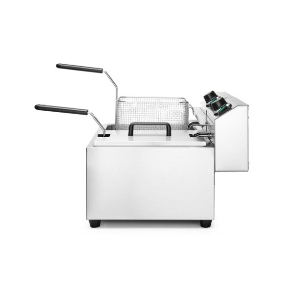 Friteuse | ProfiLine | Elektrisch | 8+8L | 50°C/190°C | 7kW (2x 230V) | 605x460x369(h)mm