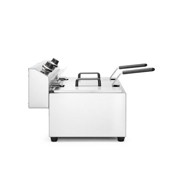 Friteuse | ProfiLine | Elektrisch | 8+8L | 50°C/190°C | 7kW (2x 230V) | 605x460x369(h)mm