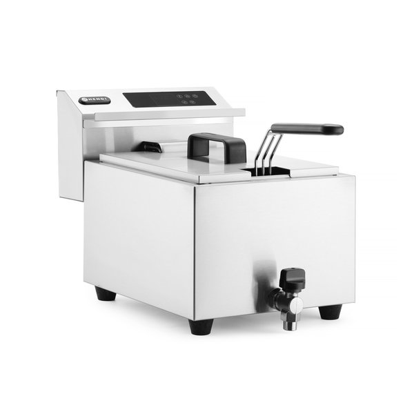 Friteuse | ProfiLine | Elektrisch | 8L | 25°C/195°C | 3.5kW (230V) | Aftapkraan | Timer | 305x515x345(h)mm