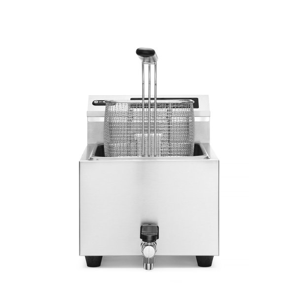 Friteuse | ProfiLine | Elektrisch | 8L | 25°C/195°C | 3.5kW (230V) | Aftapkraan | Timer | 305x515x345(h)mm