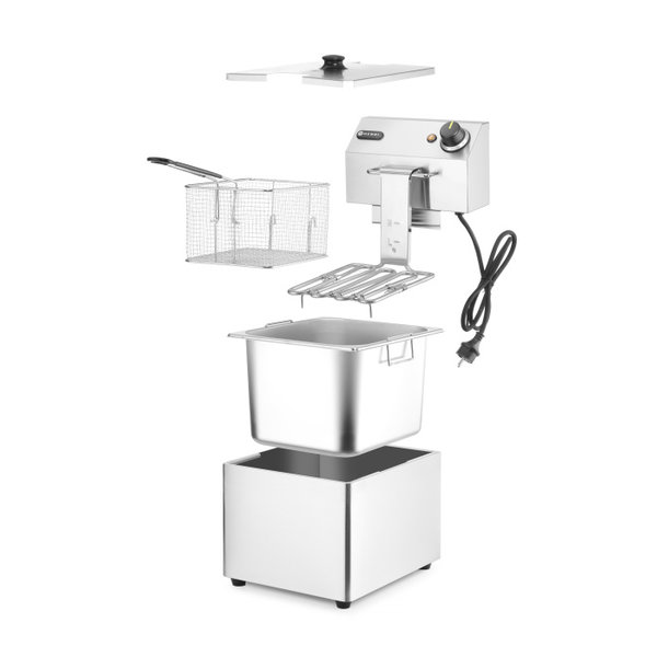 Friteuse | KitchenLine | Elektrisch | 8L | 50°C/190°C | 3.5kW (230V) | 265x430x350(h)mm