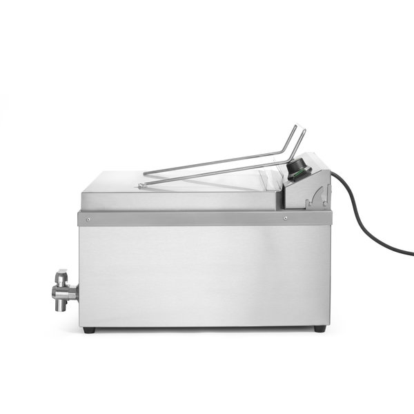 Deegwaren-/Visfriteuse | Elektrisch | 12L | 50°C/190°C | 3.5kW (230V) | Aftapkraan | 630x860x438(h)mm