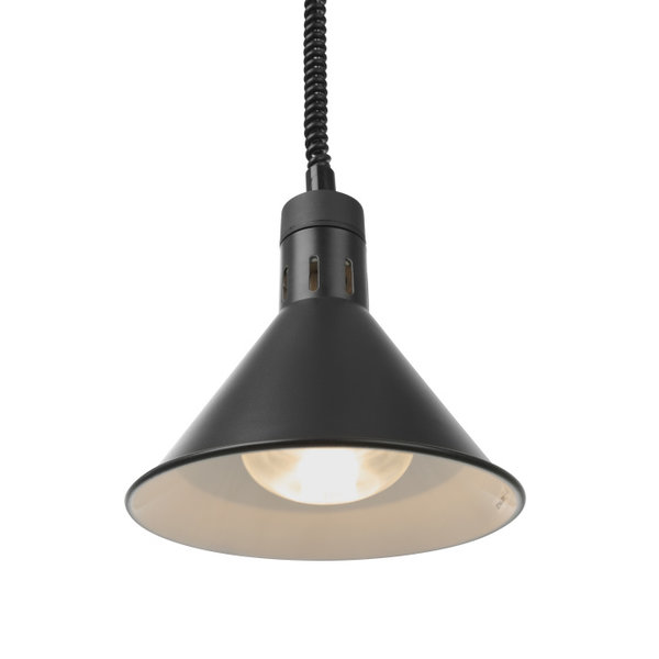 Warmhoudlamp | Conisch | Zwart | 0.25kW | 230V | Ø275x250(h)mm