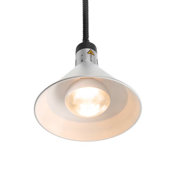Warmhoudlamp | Conisch | Zilver | 0.25kW | 230V | Ø275x250(h)mm