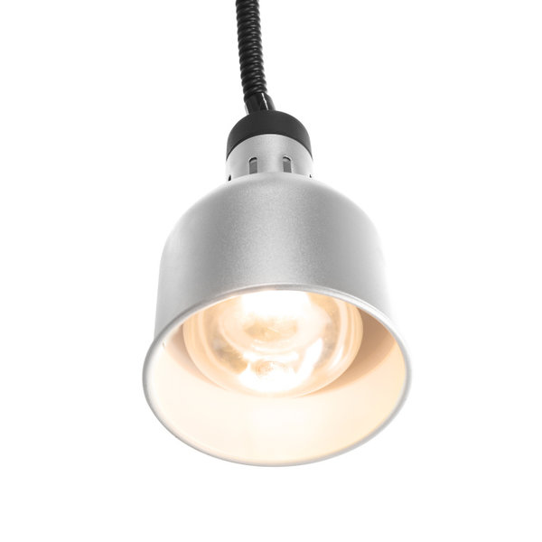 Warmhoudlamp | Cilinder | Zilver | 0.25kW | 230V | Ø175x250(h)mm