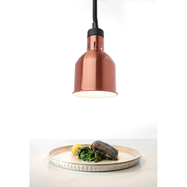 Warmhoudlamp | Cilinder | Koper | 0.25kW | 230V | Ø175x250(h)mm