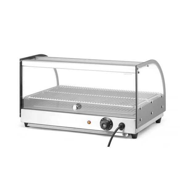 Warmhoudvitrine | Zwart | Max. +85°C | Incl. GN 1/1 Rooster | 0.4kW | 554x376x311(h)mm
