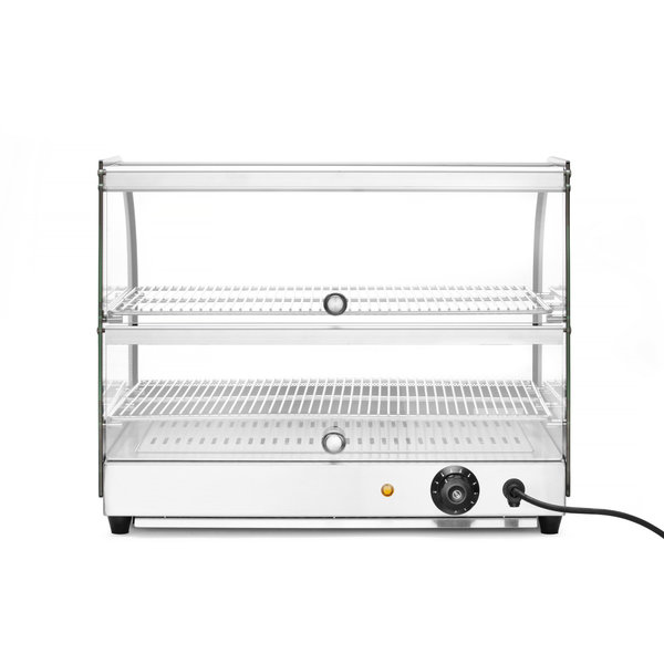 Warmhoudvitrine | Zwart | Max. +85°C | Incl. GN 1/1 Roosters | 0.4kW | 554x376x432(h)mm