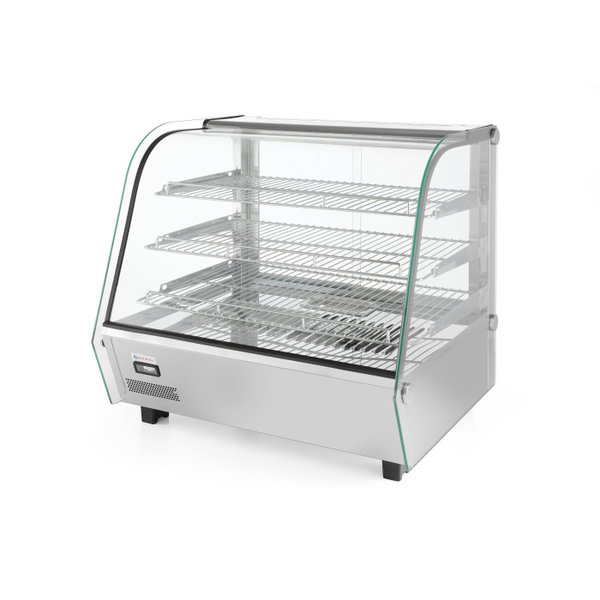 Warmhoudvitrine | RVS | +30°C/+90°C | Incl. 3 Roosters | 1.5kW | 857x568x686(h)mm