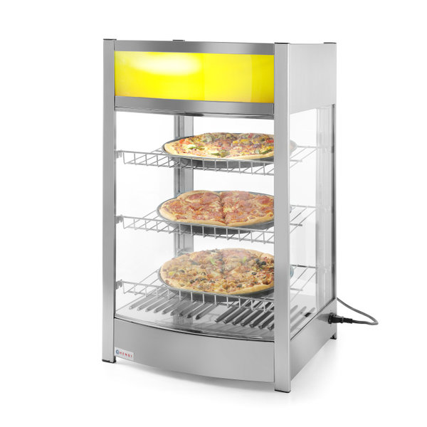 Warmhoudvitrine | RVS | LED | +30°C/+90°C | Incl. 3 Roosters | 0.8kW | 460x448x785(h)mm