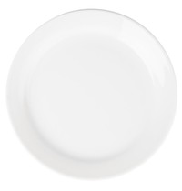 Olympia Borden | Smalle Rand | Porseleinen | Wit | 6 Stuks | Ø284mm