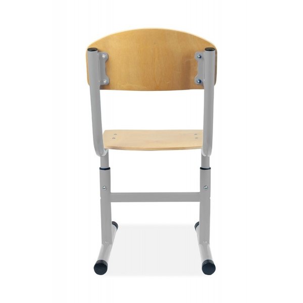 Schoolstoel | Grijs | Hoogte Verstelbaar | Voor Kinderen 1.10-1.75m | Zithoogte 310-430mm | 10 Stuks