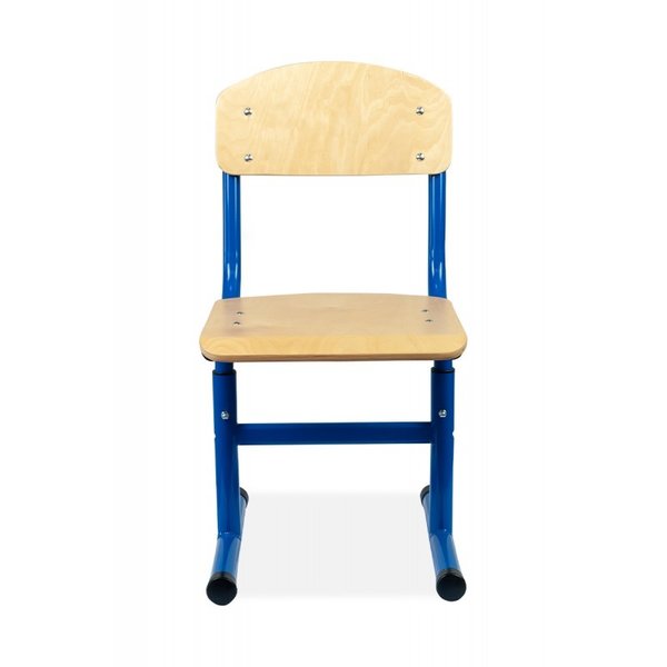Schoolstoel | Blauw | Hoogte Verstelbaar | Voor Kinderen 1.10-1.75m | Zithoogte 310-430mm | 10 Stuks