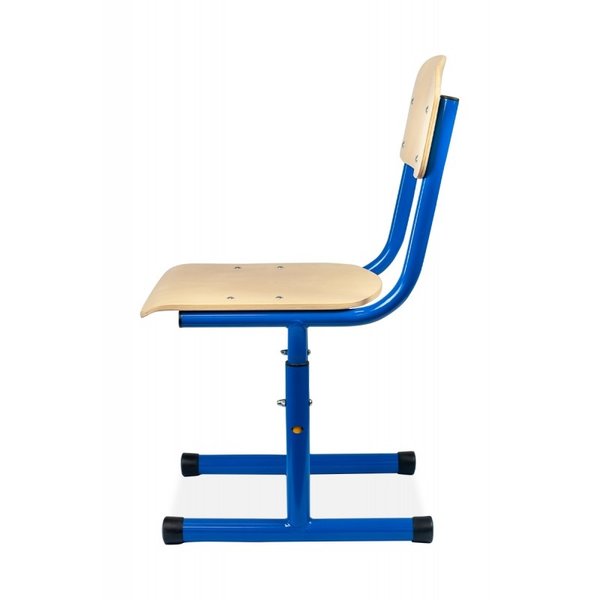 Schoolstoel | Blauw | Hoogte Verstelbaar | Voor Kinderen 1.10-1.75m | Zithoogte 310-430mm | 10 Stuks