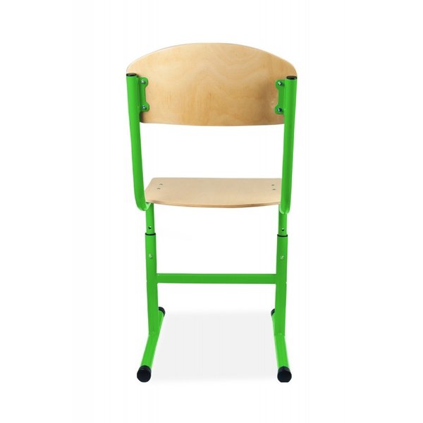 Schoolstoel | Groen | Hoogte Verstelbaar | Voor Kinderen 1.30-1.90m | Zithoogte 380-460mm | 10 Stuks
