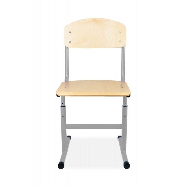 Schoolstoel | Grijs | Hoogte Verstelbaar | Voor Kinderen 1.30-1.90m | Zithoogte 380-460mm | 10 Stuks