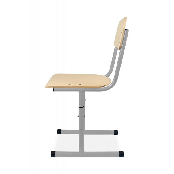 Schoolstoel | Grijs | Hoogte Verstelbaar | Voor Kinderen 1.30-1.90m | Zithoogte 380-460mm | 10 Stuks