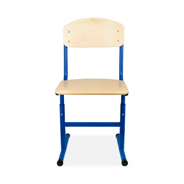 Schoolstoel | Blauw | Hoogte Verstelbaar | Voor Kinderen 1.30-1.90m | Zithoogte 380-460mm | 10 Stuks