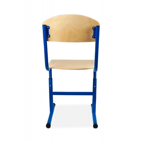 Schoolstoel | Blauw | Hoogte Verstelbaar | Voor Kinderen 1.30-1.90m | Zithoogte 380-460mm | 10 Stuks