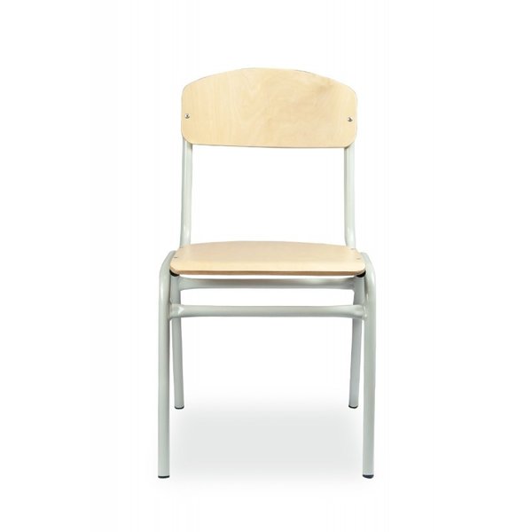 Schoolstoel | Grijs | Voor Kinderen 1.30-1.60m | Zithoogte 380mm | 10 Stuks