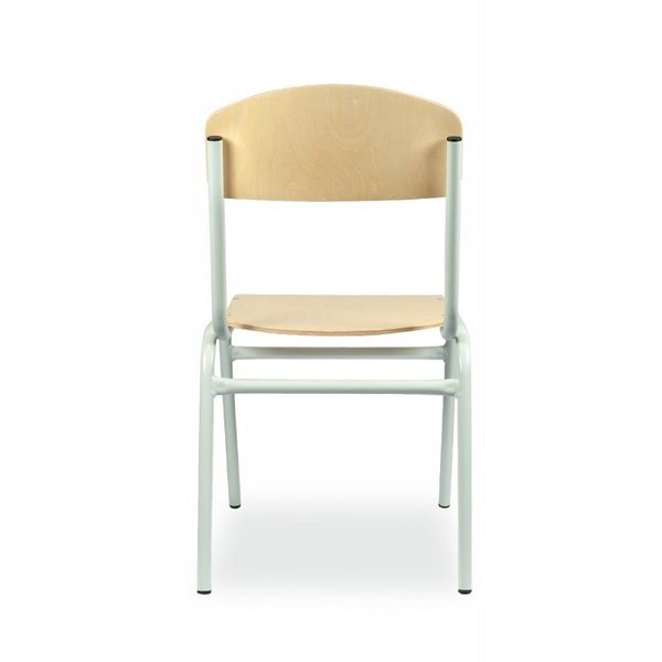 Schoolstoel | Grijs | Voor Kinderen 1.30-1.60m | Zithoogte 380mm | 10 Stuks