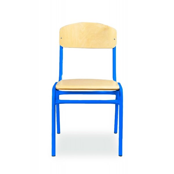 Schoolstoel | Blauw | Voor Kinderen 1.30-1.60m | Zithoogte 380mm | 10 Stuks