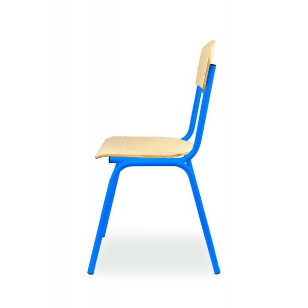 Schoolstoel | Blauw | Voor Kinderen 1.30-1.60m | Zithoogte 380mm | 10 Stuks