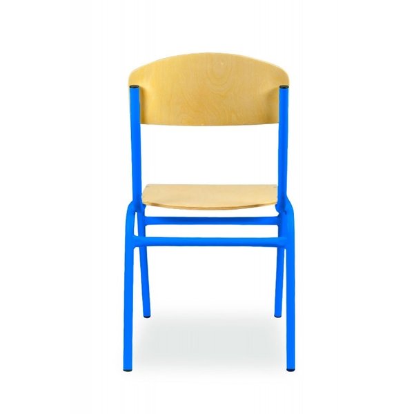Schoolstoel | Blauw | Voor Kinderen 1.30-1.60m | Zithoogte 380mm | 10 Stuks