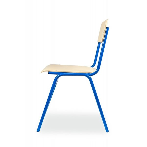 Schoolstoel | Blauw | Voor Kinderen 1.60-1.90m | Zithoogte 460mm | 10 Stuks