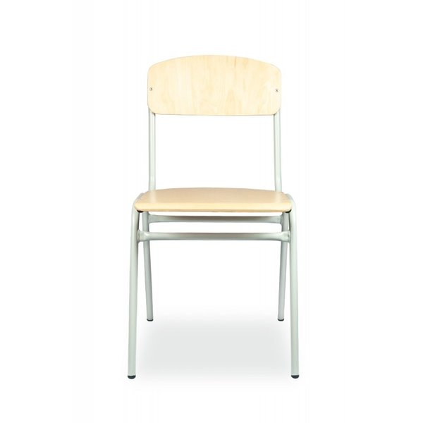 Schoolstoel | Grijs | Voor Kinderen 1.60-1.90m | Zithoogte 460mm | 10 Stuks