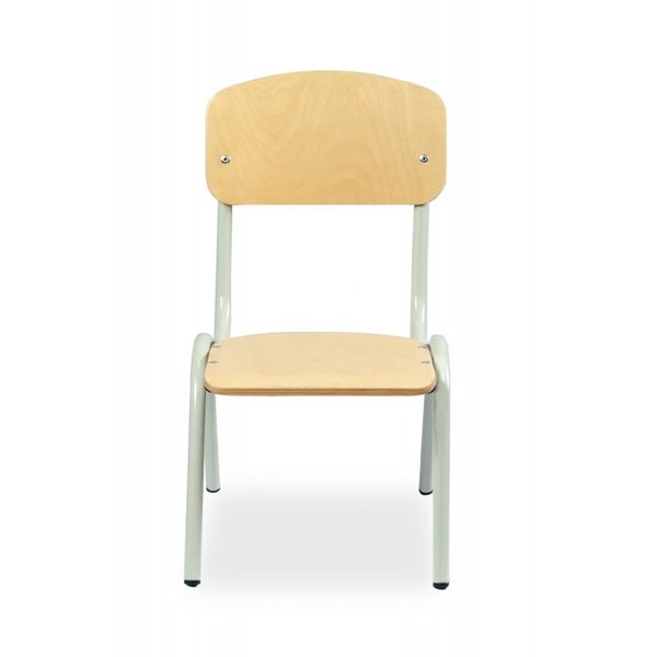 Schoolstoel | Grijs | Voor Kinderen 0.80-0.95m | Zithoogte 210mm | 10 Stuks