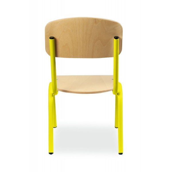 Schoolstoel | Geel | Voor Kinderen 0.80-0.95m | Zithoogte 210mm | 10 Stuks