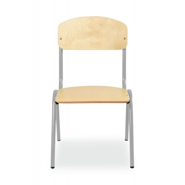Schoolstoel | Grijs | Voor Kinderen 0.95-1.15m | Zithoogte 260mm | 10 Stuks
