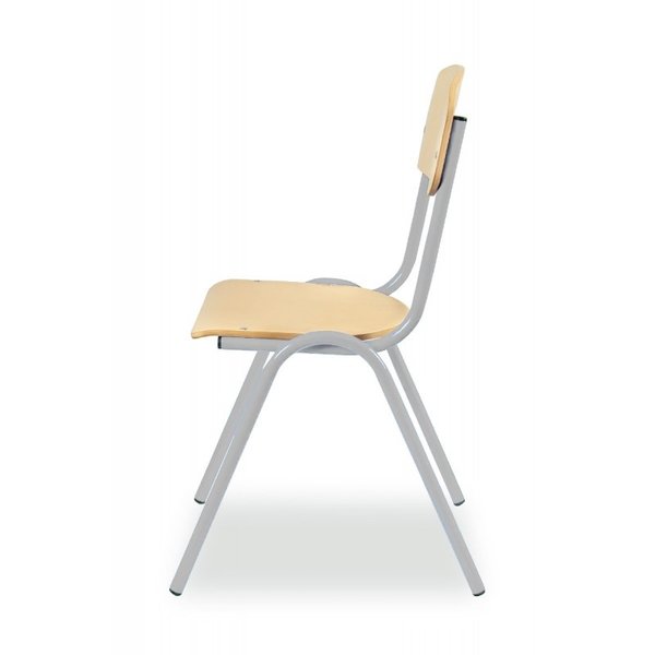 Schoolstoel | Grijs | Voor Kinderen 1.05-1.20m | Zithoogte 310mm | 10 Stuks