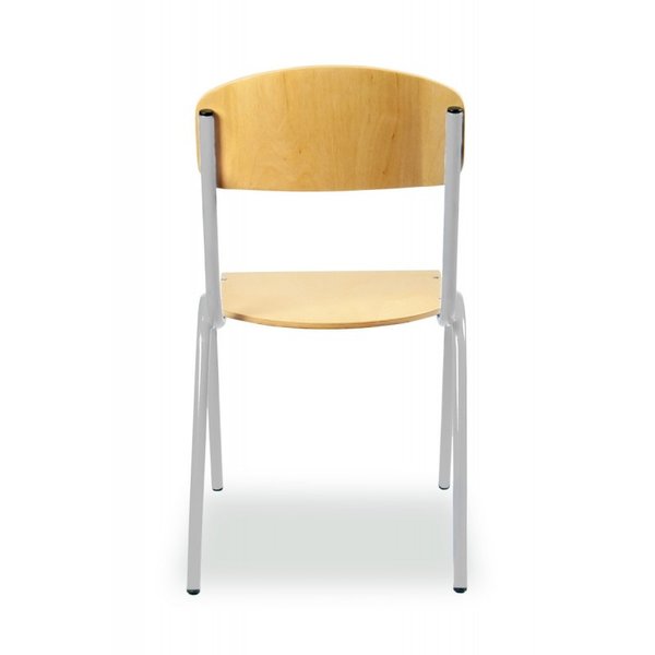 Schoolstoel | Grijs | Voor Kinderen 1.05-1.20m | Zithoogte 310mm | 10 Stuks