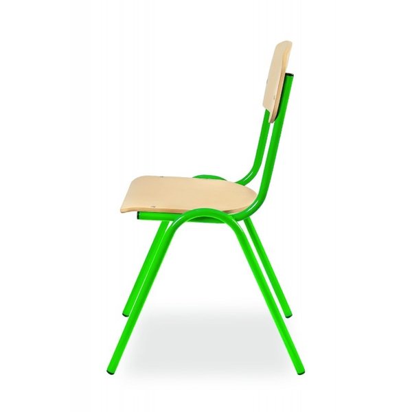 Schoolstoel | Groen | Voor Kinderen 1.05-1.20m | Zithoogte 310mm | 10 Stuks