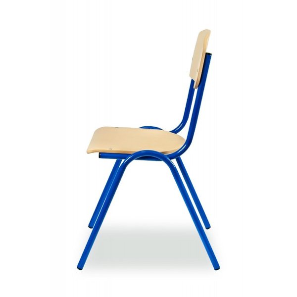 Schoolstoel | Blauw | Voor Kinderen 1.05-1.20m | Zithoogte 310mm | 10 Stuks