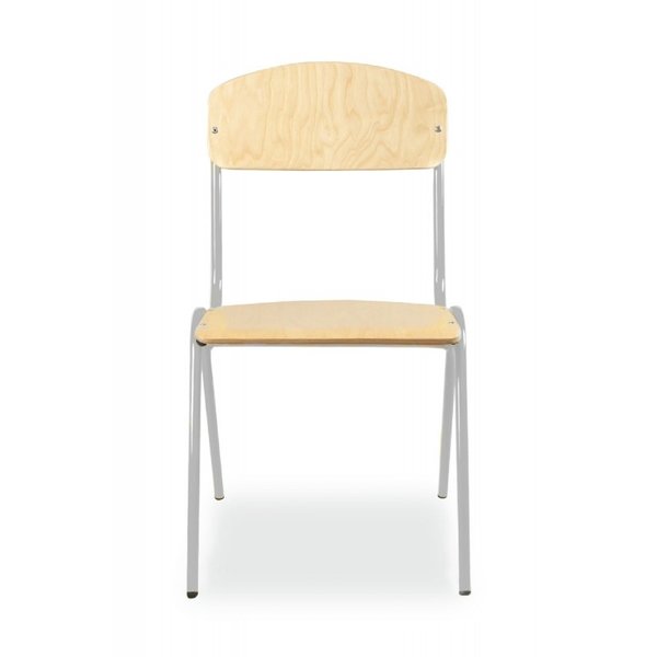 Schoolstoel | Grijs | Voor Kinderen 1.20-1.45m | Zithoogte 350mm | 10 Stuks