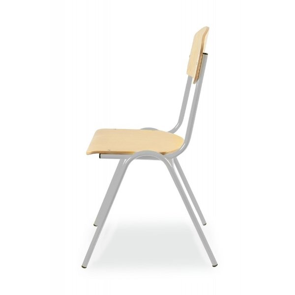 Schoolstoel | Grijs | Voor Kinderen 1.20-1.45m | Zithoogte 350mm | 10 Stuks