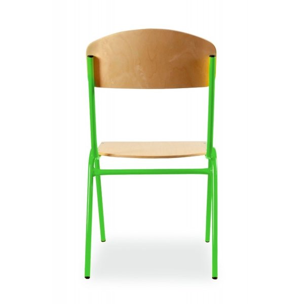 Schoolstoel | Groen | Voor Kinderen 1.20-1.45m | Zithoogte 350mm | 10 Stuks