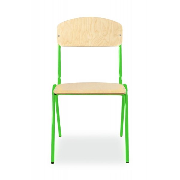 Schoolstoel | Groen | Voor Kinderen 1.20-1.45m | Zithoogte 350mm | 10 Stuks