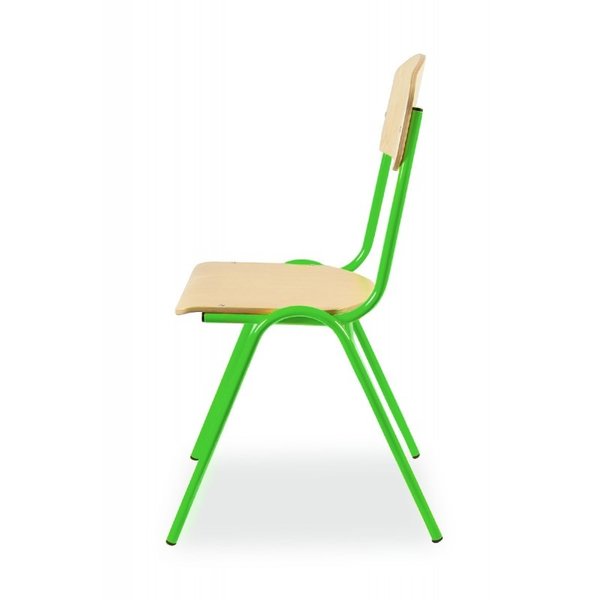 Schoolstoel | Groen | Voor Kinderen 1.20-1.45m | Zithoogte 350mm | 10 Stuks
