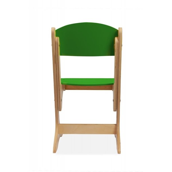 Kleuterstoel | Verstelbaar | Groen | Voor Kinderen 0.90-1.45m | Zithoogte 260-350mm | 10 Stuks